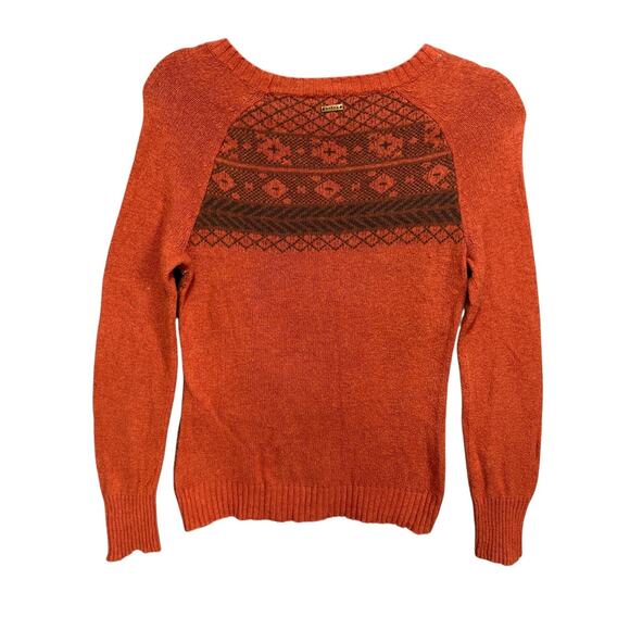 PRANA Womens Ramona Sweater Size S Boho Cottage Cozy Raglan Pullover Buttons - Picture 10 of 13